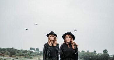 Rosso Band Duo Staring into the camera