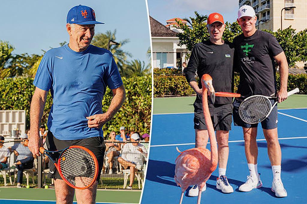 John McEnroe opens tennis center at Baha Mar Resort, hosts starry tournament and rocks out with band