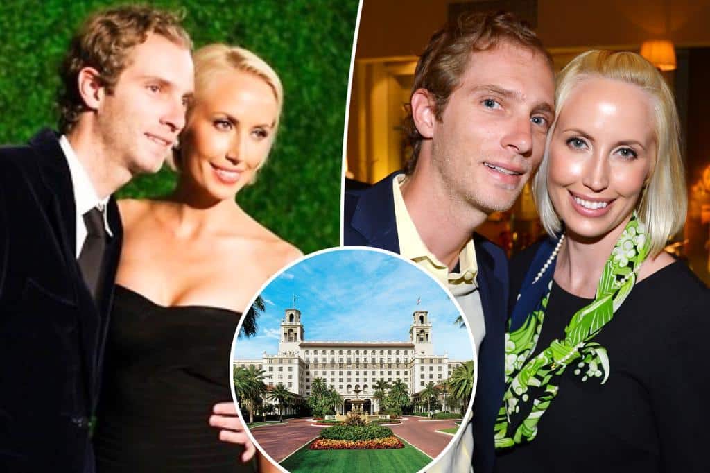 Auto heir John Dodge allegedly punched by woman at exclusive Palm Beach resort â after kid hands her racy playing card