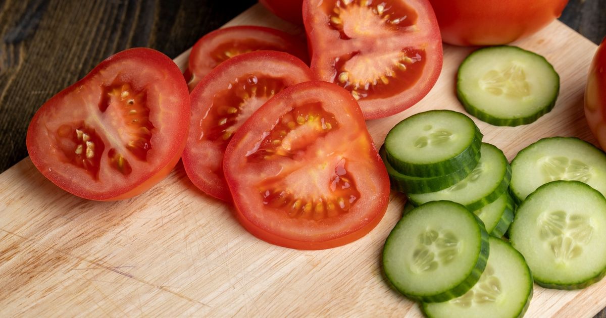 The tomato-cucumber combo