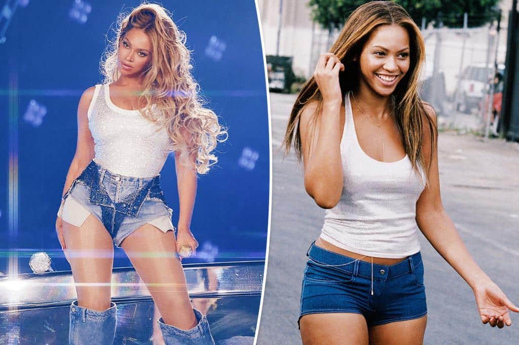 BeyoncÃ© recreates iconic ‘Crazy In Love’ outfit on ‘Cowboy Carter’ tour â and covers it in rhinestones