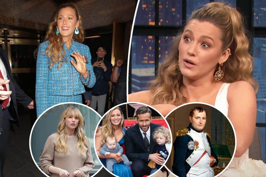 Blake Lively says daughters criticize her outfits: ‘Blend of Napoleon and Jennifer Lawrence’