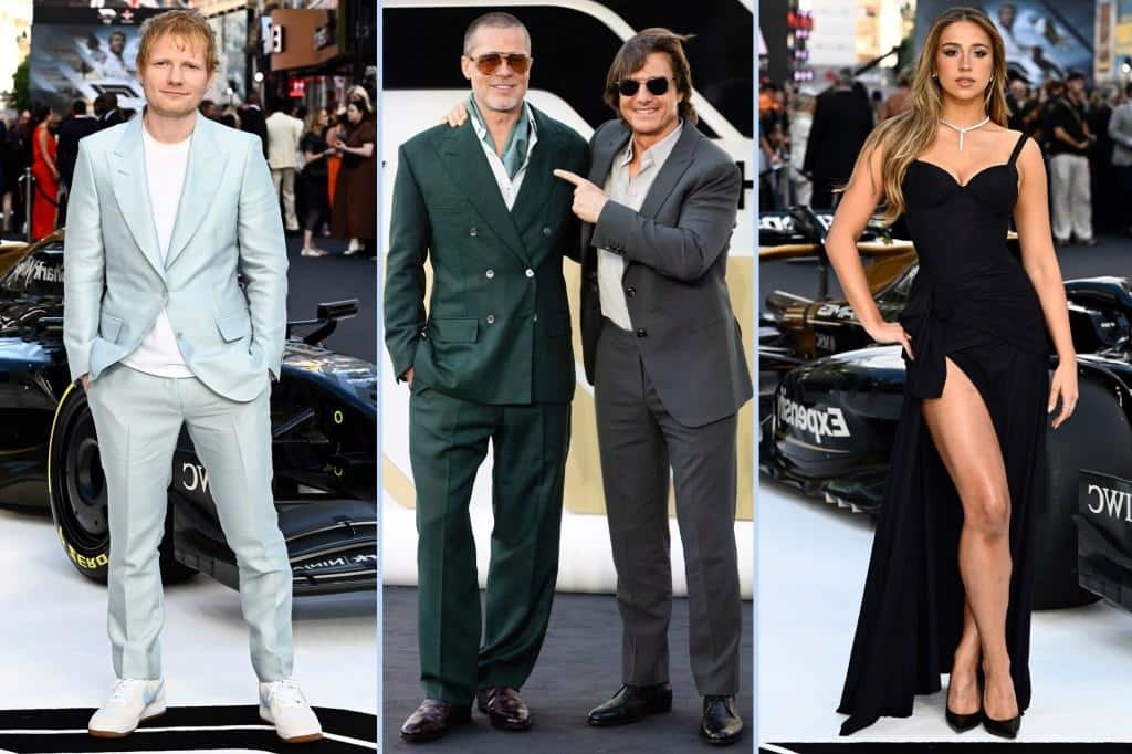 Celebrities at ‘F1’ London premiere: Brad Pitt, Tom Cruise and more race to the red carpet