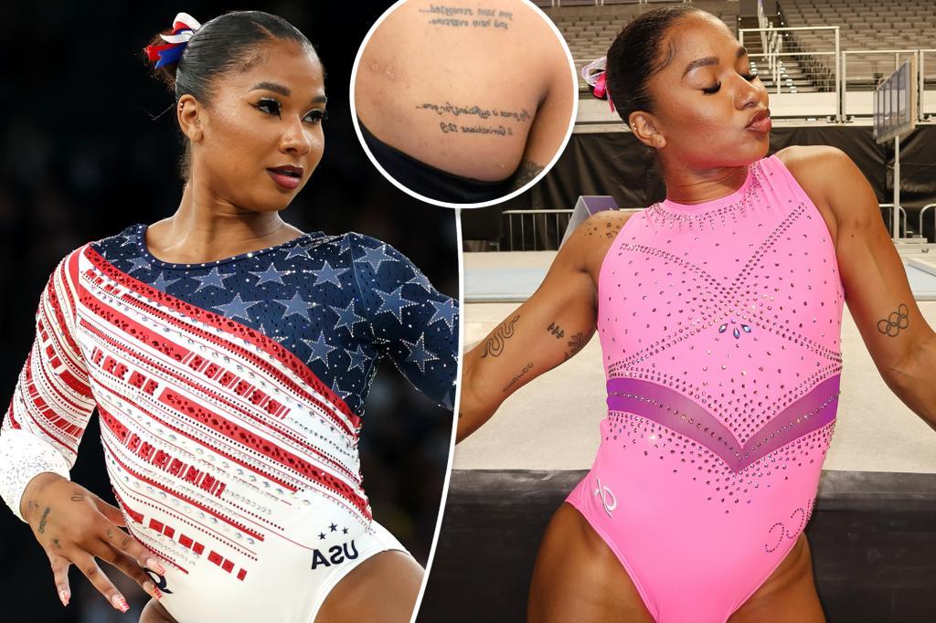 Jordan Chiles’ tattoos and their meanings: Back tattoos, a Michael Jordan tribute and Olympic ink