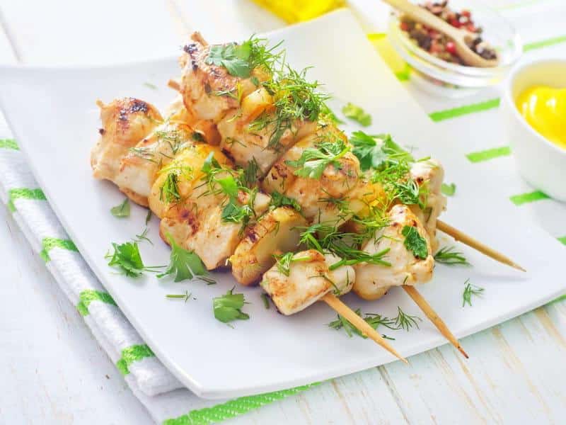 Brochettes de poulet au citronÂ : la meilleure recette