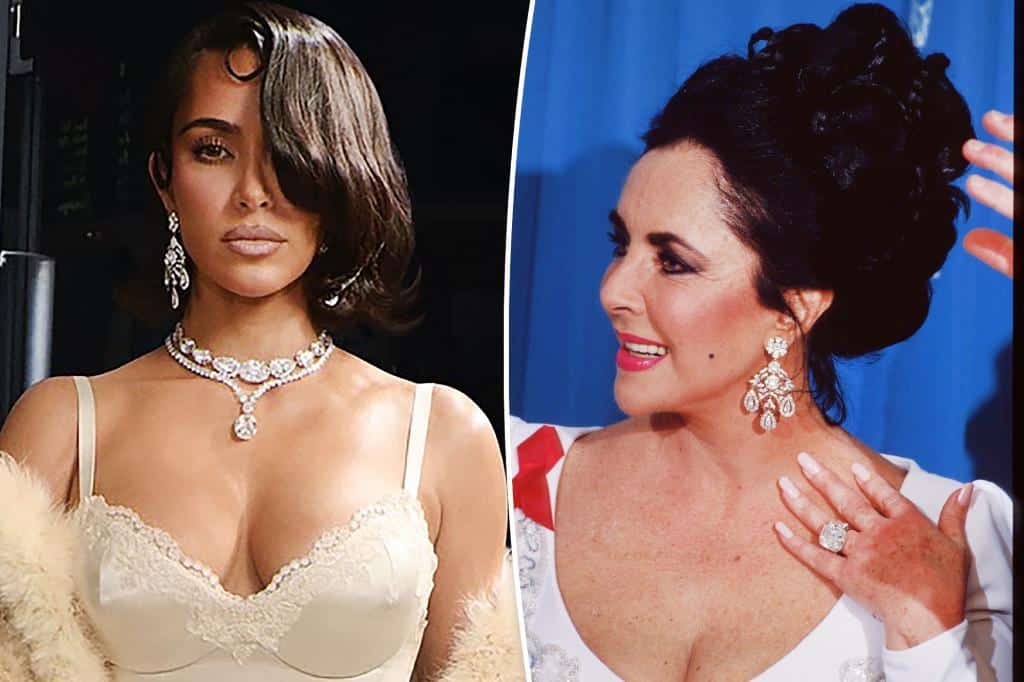 Kim Kardashian walks the runway for Balenciaga wearing Elizabeth Taylor’s nearly $400K diamond earrings