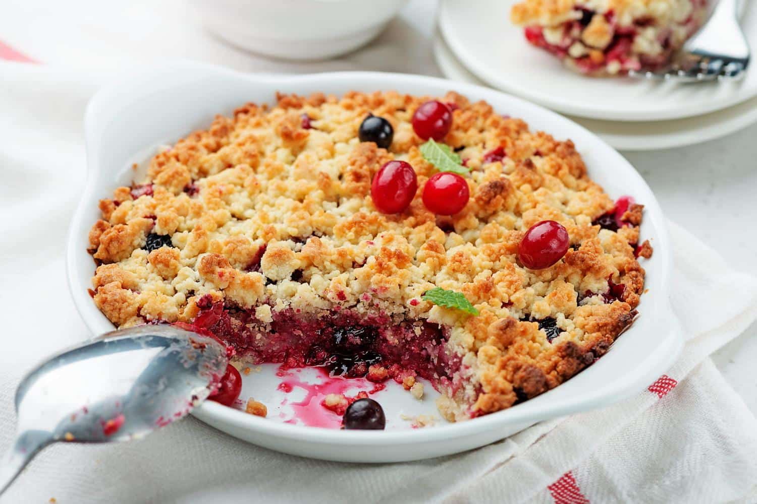 Un crumble rend beaucoup moins d'eau quand on a ce bon réflexe, même avec des fruits juteux