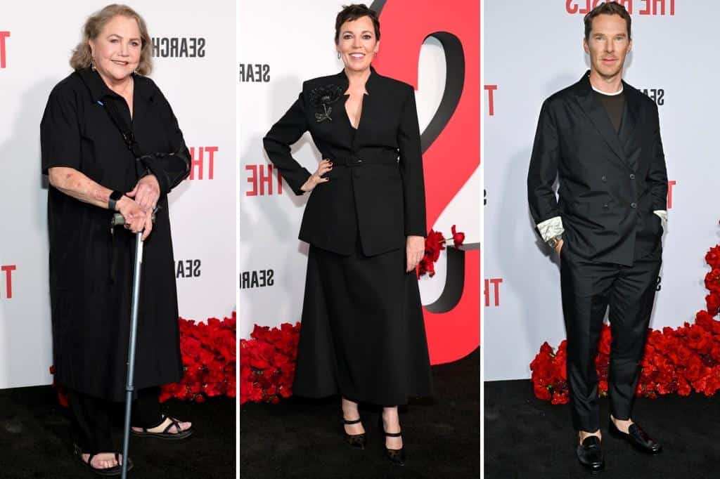 ‘The Roses’ NYC premiere red carpet: Benedict Cumberbatch, Olivia Colman, Kathleen TurnerÂ and more