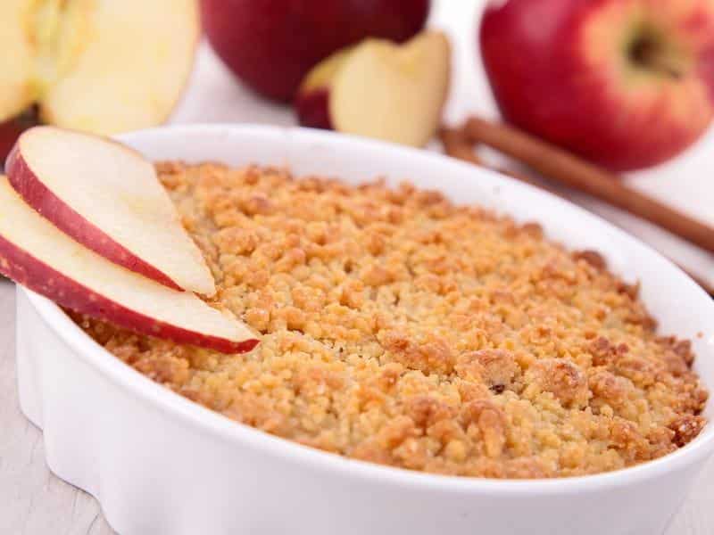 Crumble aux pommes à l'ancienne