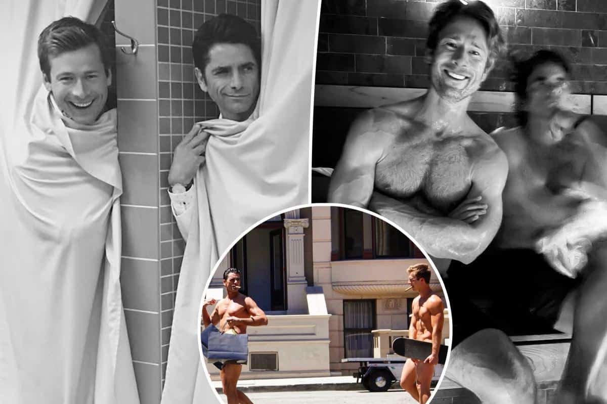 John Stamos and Glen Powell bare it all in ‘Full House’ alum’s stripped-down birthday tribute: ‘Have mercy’