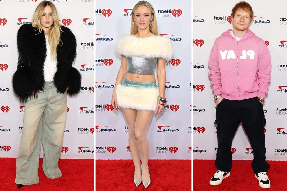 iHeartRadio Z100â€™s Jingle Ball 2025 red carpet: Ed Sheeran, Zara Larsson, ReneÃ© Rapp and more