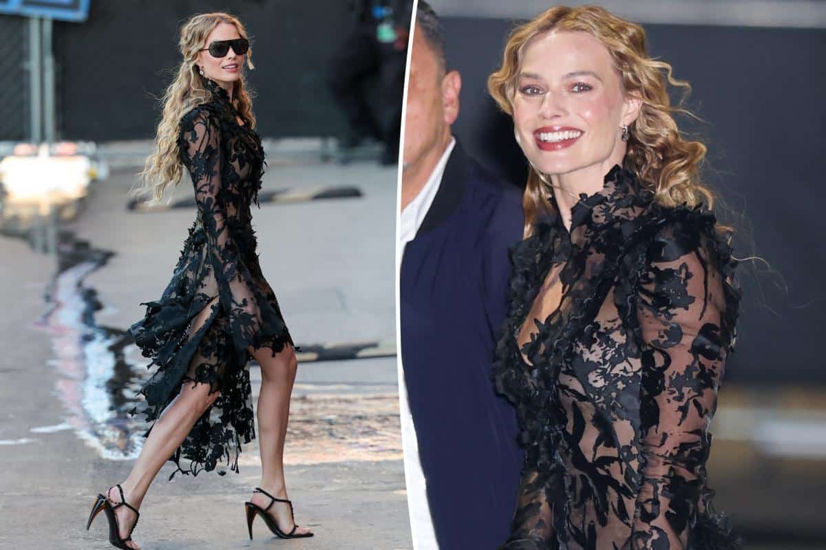 Gothic lace and impossibly high heels: Margot Robbie’s ‘Wuthering Heights’ promo has begun