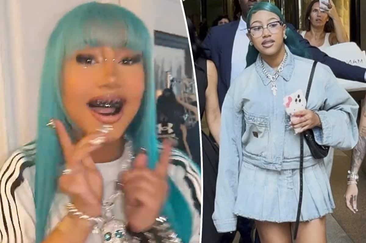 Blue hair, dental bling and Balenciaga: North West’s wildest looks