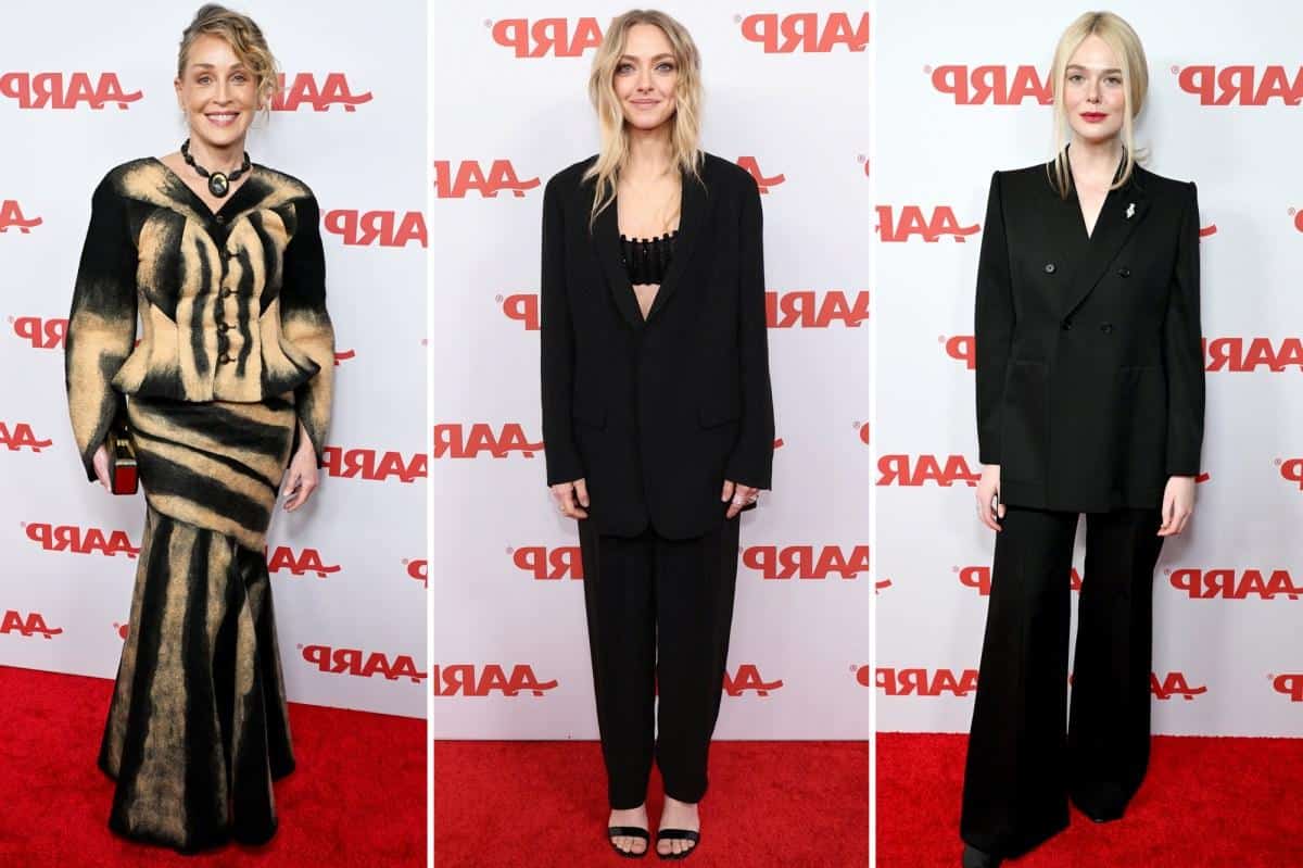 AARP Movies for Grownups Awards 2026 red carpet: Elle Fanning, Amanda Seyfried, Sharon Stone and more