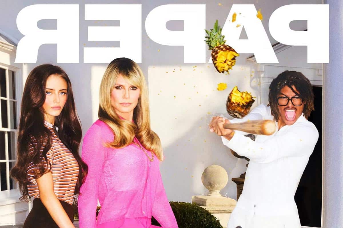 Heidi Klum and her model children pose together for first family magazine cover