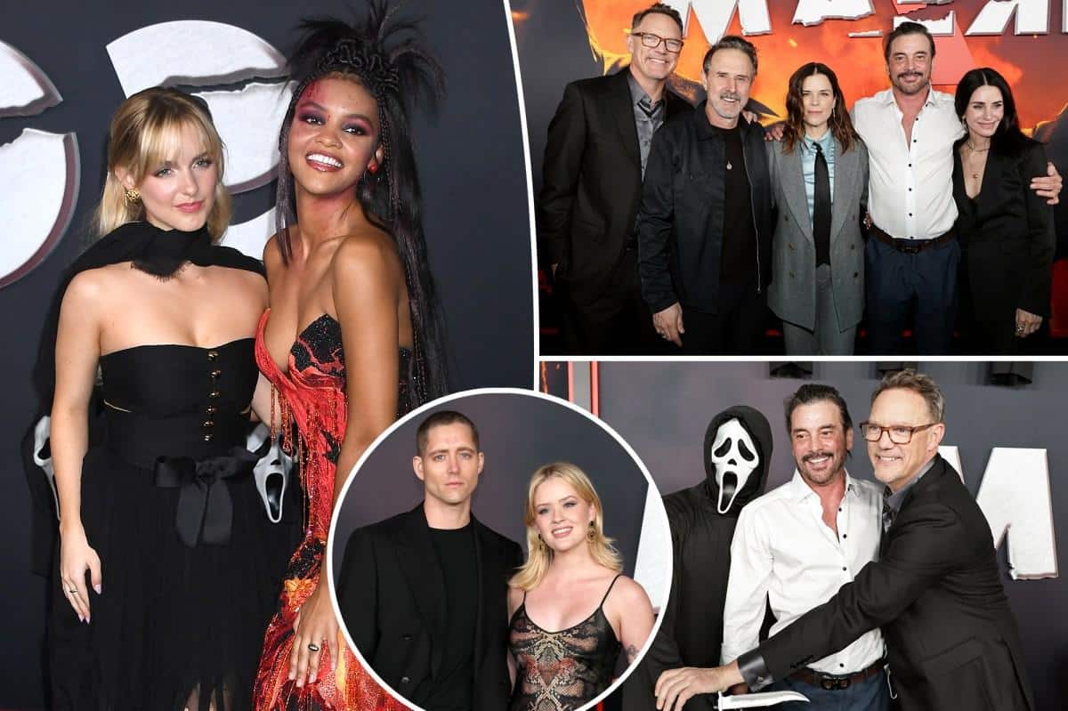‘Scream 7’ LA premiere red carpet: Neve Campbell, Courteney Cox, Matthew Lillard and more