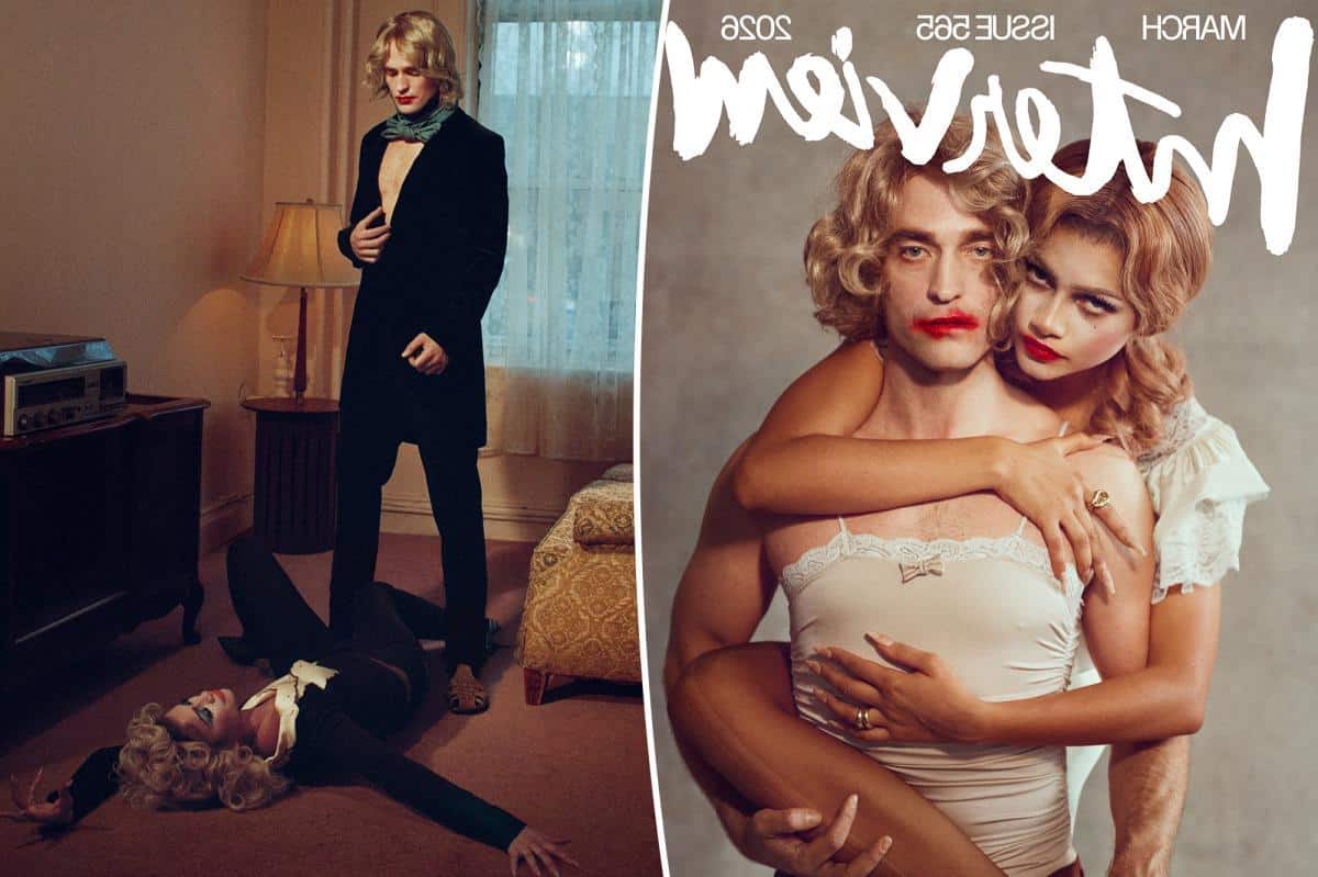 Zendaya and Robert Pattinson get freaky for Interview Magazine shoot