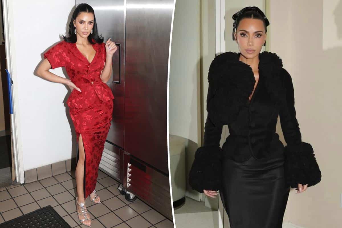 Two outfits from Kim Kardashian’s ‘All’s Fair’ wardrobe fetch eye-popping $200K at charity auction
