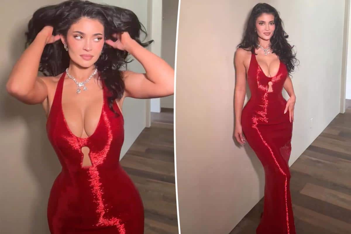 Kylie Jenner channels Jessica Rabbit in red-hot Oscars 2026 gown and 200 carats of diamonds