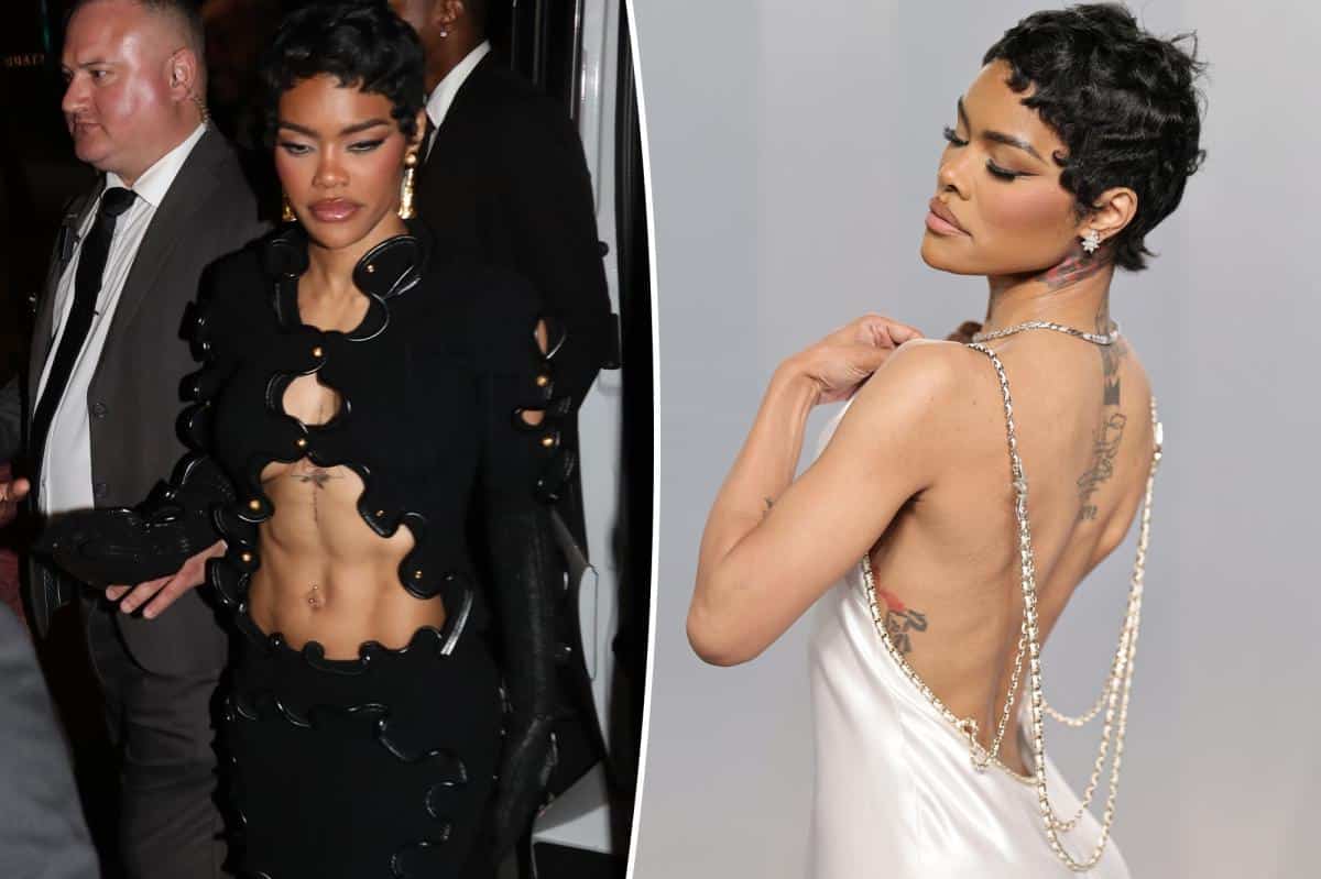 Teyana Taylor goes slinky and surreal for Oscars 2026 afterparties