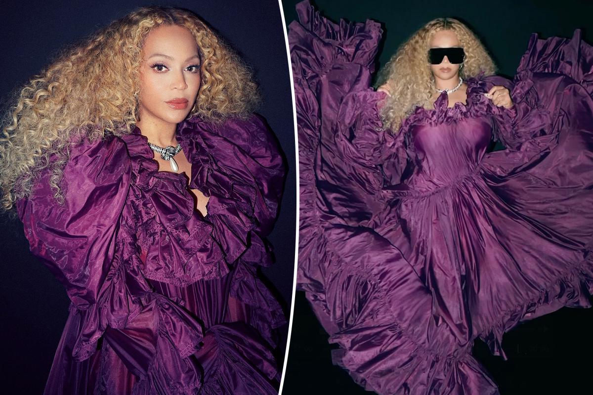 BeyoncÃ© celebrates 10 years of âLemonadeâ with a new twist on her iconic ruffled âHold Upâ gown