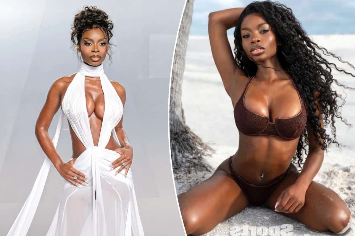 ‘Love Island USA’ star Olandria Carthen glitters for Sports Illustrated Swimsuit Issue