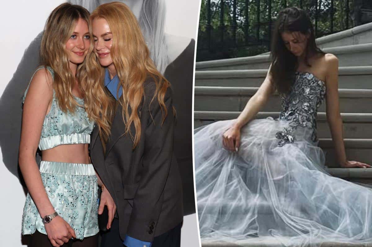 Nicole Kidman’s daughter Sunday Rose goes glam for prom in $13K Oscar de la Renta ballgown