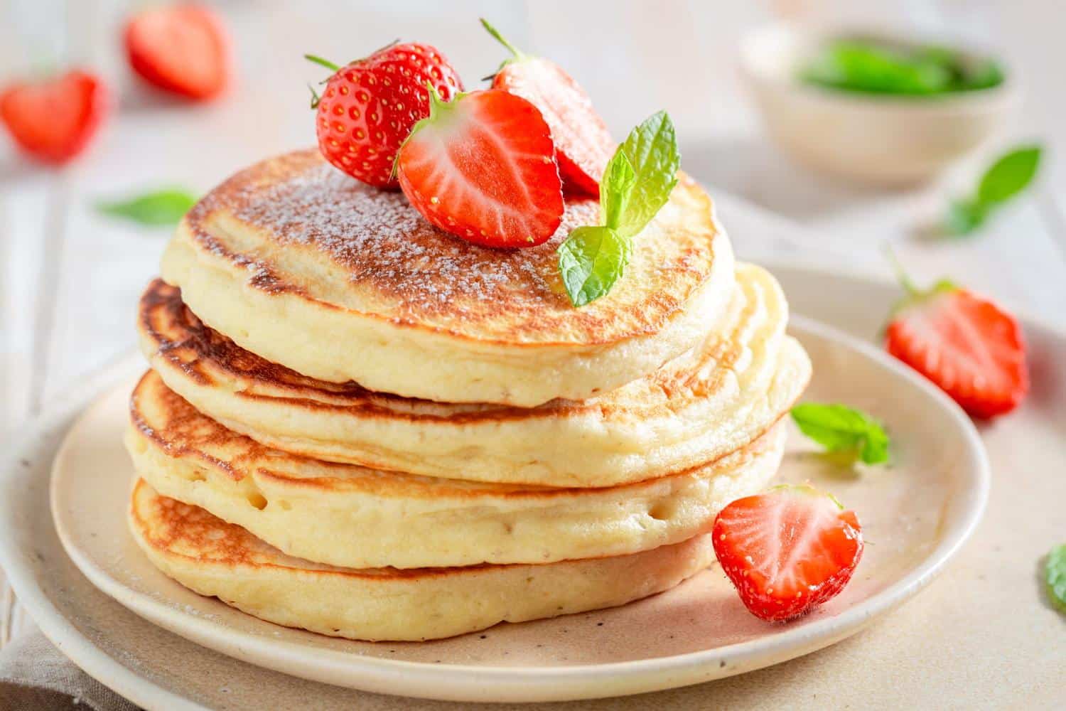 Pour des pancakes bien moelleux, une cheffe remplace toujours le lait par...