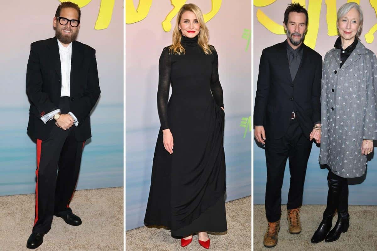 ‘Outcome’ NY premiere red carpet: Keanu Reeves, Cameron Diaz, Jonah Hill and more