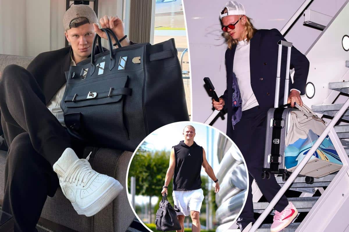 Norwegian soccer star Erling Haaland’s fans are going wild over his $300K Birkin bag collection
