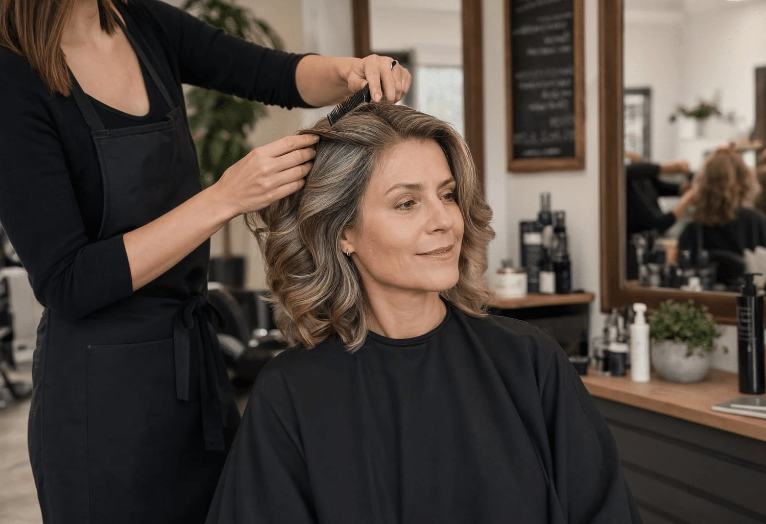 Les coiffeurs recommandent cette coupe chic et sans entretien quand les cheveux perdent en volume