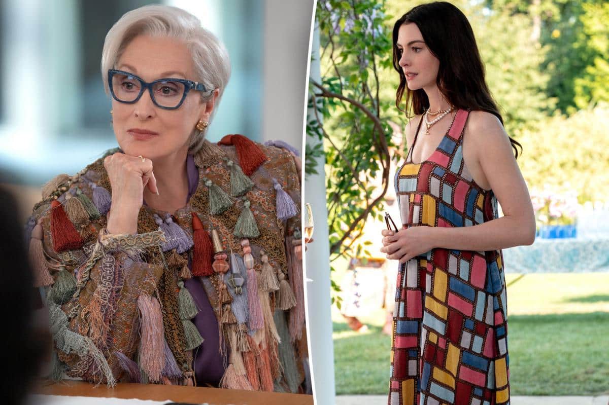 Now’s your chance to own Anne Hathaway’s food-stained dress from ‘The Devil Wears Prada 2’