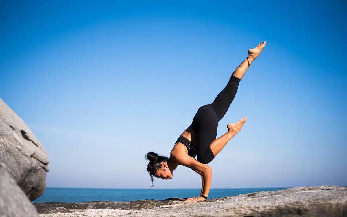 A woman enjoying a healthy meal, illustrating wellness and nutritional awareness