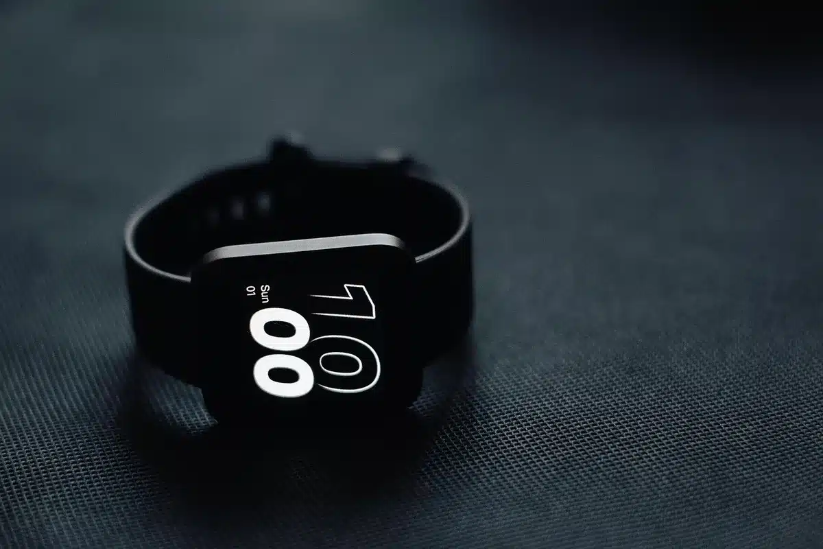 Premium titanium smart ring on display