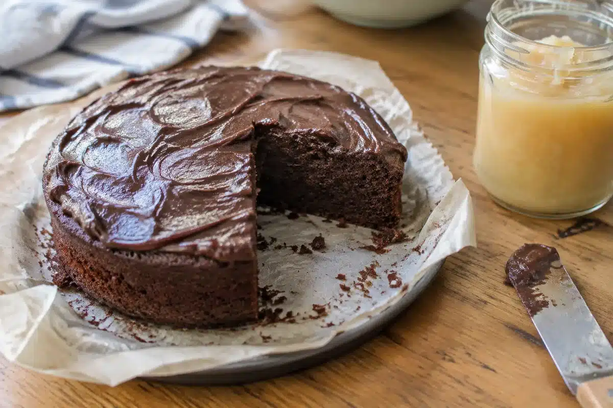 Applesauce in Chocolate Cake Lets Her Eat 2 Slices Instead of 1