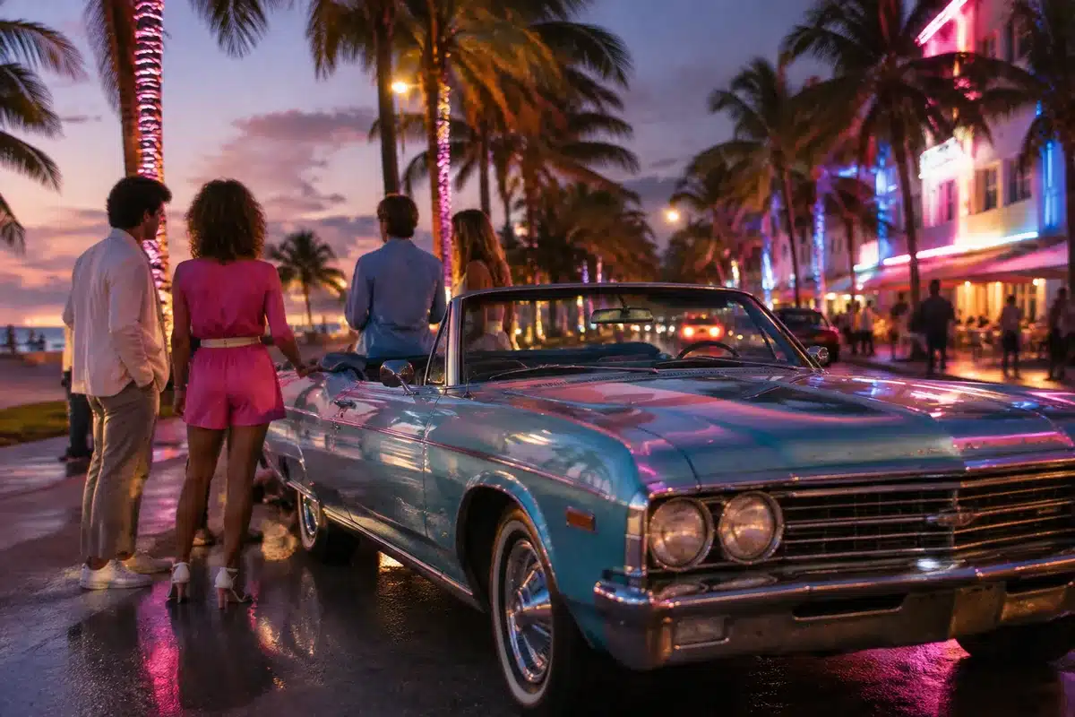Austin Butler Channels 80s Vibes in First Look at Miami Vice '85